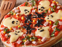 Пицца Привидение на Хэллоуин