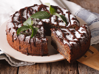 Шоколадный пирог с маком без муки