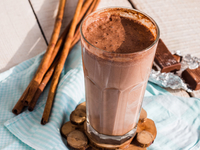 Шоколадный милкшейк с мороженым