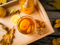 Имбирный чай с медом и лимоном