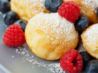 Датские оладьи с бананом и шоколадом