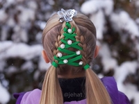 Новогодние прически для девочек: 10 необычных идей