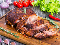 Буженина с чесноком на Новый год