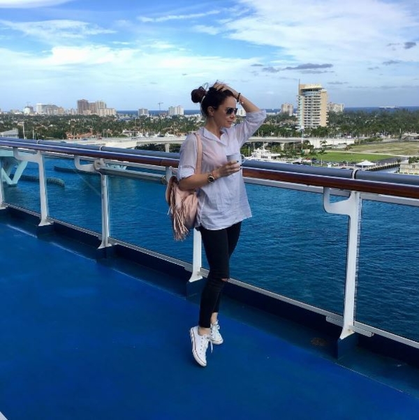 Лилия Подкопаева выложила фото с отдыха на Багамах