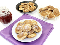 Датские оладьи с вишней