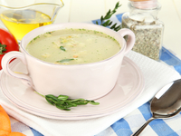 Сливочный суп с курицей