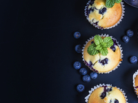 Маффины с черникой и лимоном