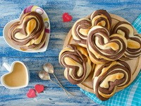 Булочки Сердечки на День Валентина