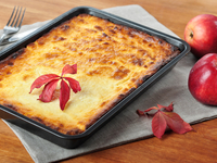 Немецкая творожная запеканка с яблоками