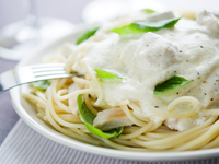 Тушеная курица с базиликом