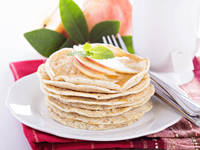 Постные оладьи на минералке