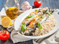 Скумбрия, запеченная в духовке