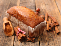 Кекс на кефире с корицей