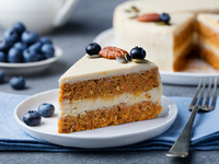 Постный морковный торт без выпечки