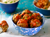 Постные фрикадельки в томатном соусе