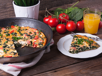 Фриттата с весенними овощами