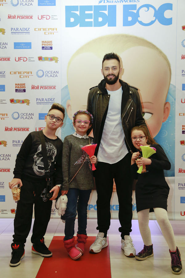 Кристина Соловий и Андрей Кише посетили премьеру мультфильма Бэби Босс