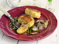 Постные картофельные котлеты с грибами