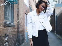 Белый деним: готовые комплекты на каждый день