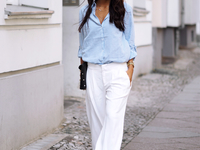 10 образов с полосатой рубашкой