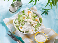 Весенний салат с брынзой