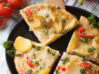 Испанская тортилья с перцем