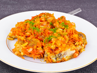 Рыба с овощами по-гречески