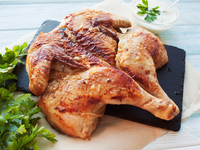 Цыпленок табака на сковороде