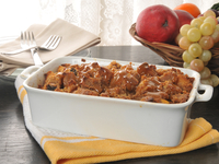 Хлебный пудинг с карамелью