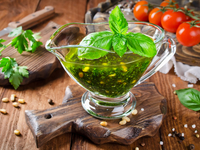 Зеленый соус к рыбе