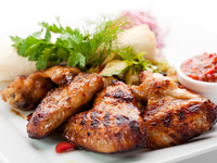 Ароматные куриные крылышки на гриле