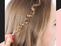 Прическа с плетением за три простых шага