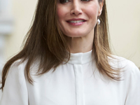 Королева Летиция восхитила элегантным образом в Мадриде