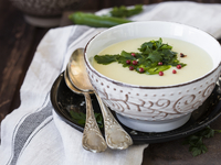 Картофельный крем-суп на молоке