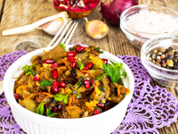 Салат из баклажанов на гриле