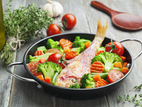 Барабулька с соусом из шалфея и лимона