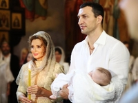 Марченко и Владимир Кличко крестили дочь Шуфрича