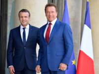 Арнольд Шварценеггер встретился с Эммануэлем Макроном в Париже