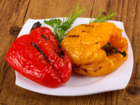 Жареный болгарский перец с чесноком