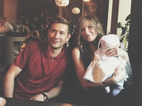 Дмитрий Ступка и Полина Логунова крестили дочь