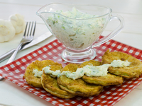 Запеченные кабачки в панировке