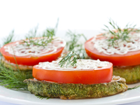 Закуска из кабачков и помидоров с сыром