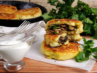 Картофельные котлеты с белыми грибами