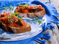 Баклажанная икра с болгарским перцем