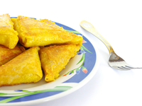 Ленивые чебуреки на сковороде