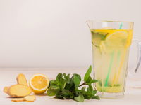 Лимонад с имбирем и мятой