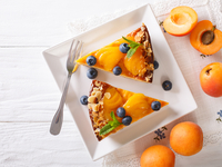 Творожный тарт с абрикосами