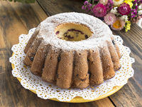 Кекс с летними ягодами