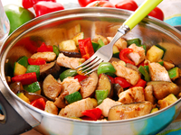 Рататуй с куриным филе