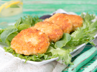 Куриные котлеты с цветной капустой и грибами